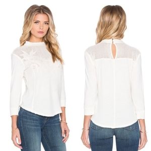 NWT Free People Primrose cotton linen top